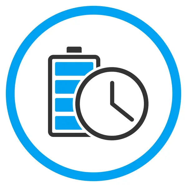 Batterij tijdpictogram — Stockvector