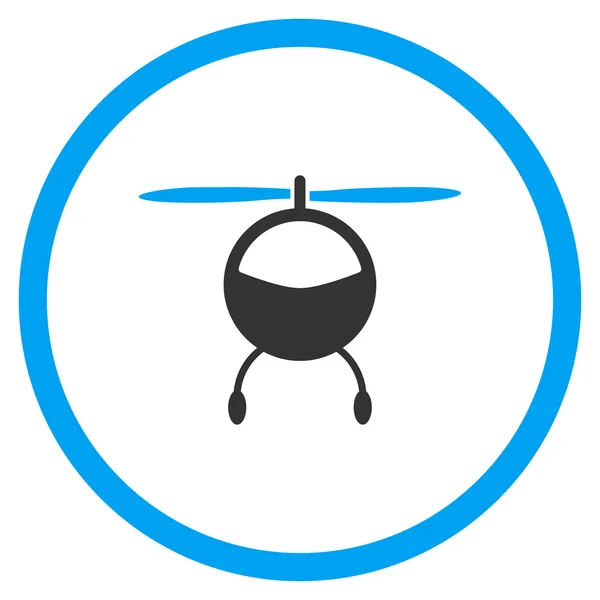 Vrtulník ploché ikony — Stockový vektor