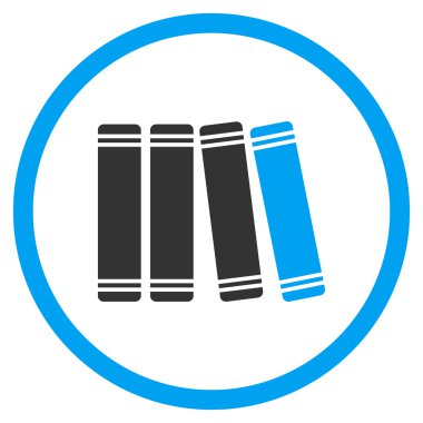 Kütüphane düz simgesi