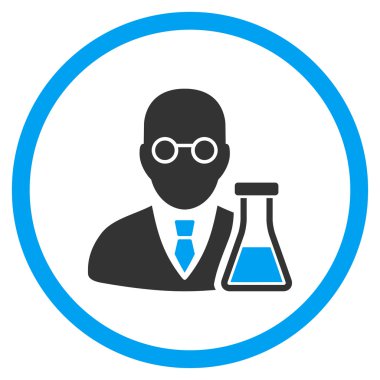 Kimyager düz simgesi