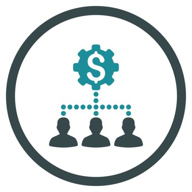 Endüstriyel banka müşterilerine simgesi