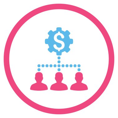 Endüstriyel banka müşterilerine simgesi