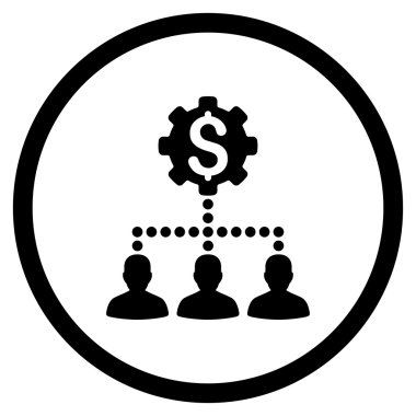 Endüstriyel banka müşterilerine simgesi