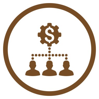 Endüstriyel banka müşterilerine simgesi