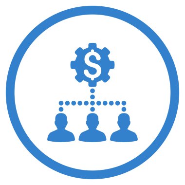 Endüstriyel banka müşterilerine simgesi