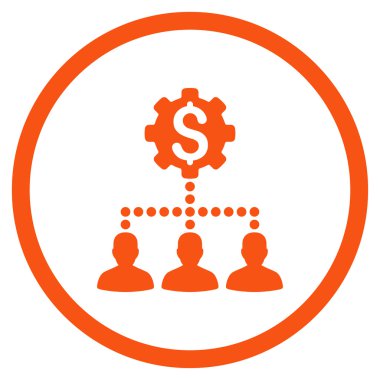 Endüstriyel banka müşterilerine simgesi