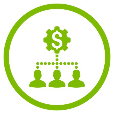 Endüstriyel banka müşterilerine simgesi