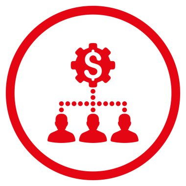 Endüstriyel banka müşterilerine simgesi