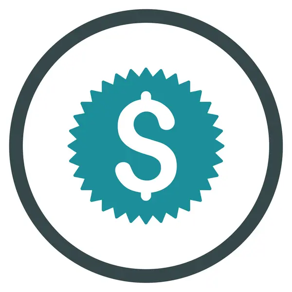 Icono de sello financiero — Vector de stock