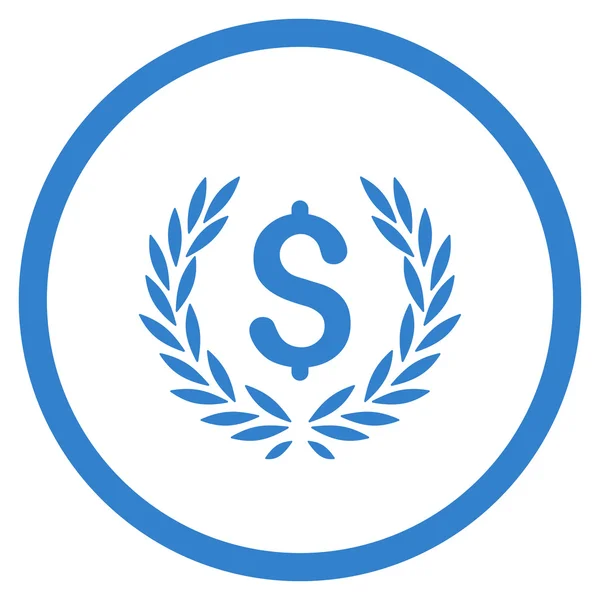 Laurel Banco emblema icono — Archivo Imágenes Vectoriales