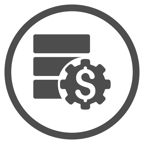 Banco base de datos Opciones Icono — Vector de stock