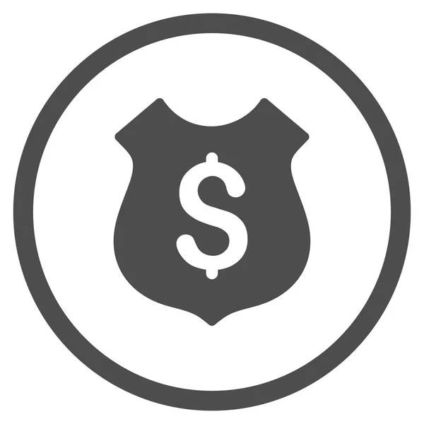 Icona dello scudo finanziario — Vettoriale Stock