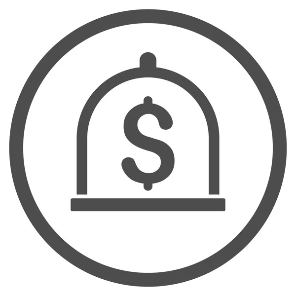 Dollar borg-pictogram — Stockvector