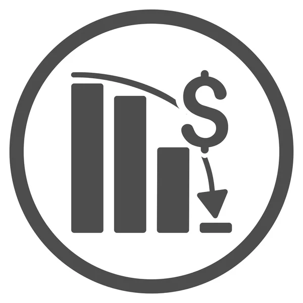 Financiële crisis Pictogram — Stockvector