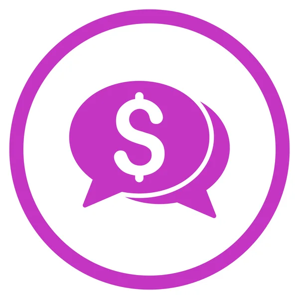 Financial Chat Icon — Stock Vector