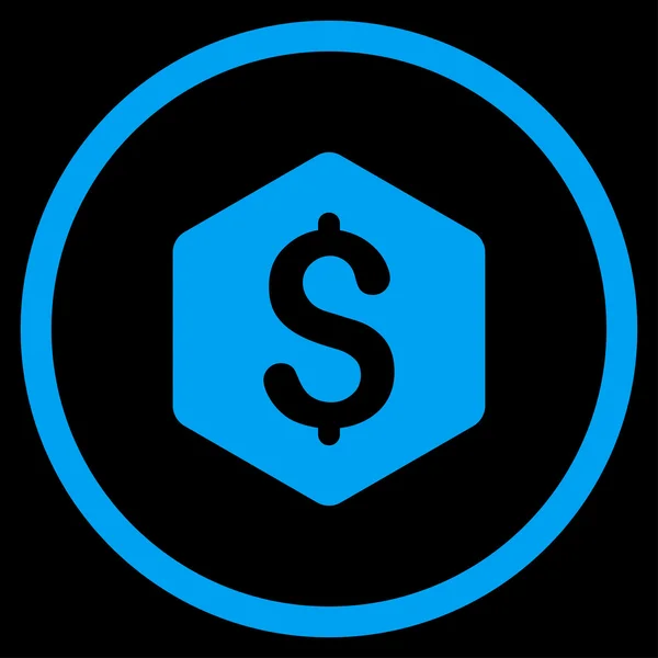 Dollar zeshoek pictogram — Stockvector