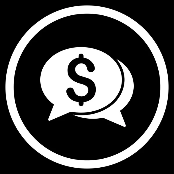 Financiële Chat-pictogram — Stockvector