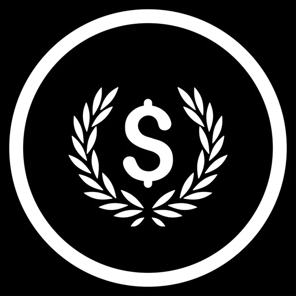 Laurel Bank Emblem Icon — Stock Vector