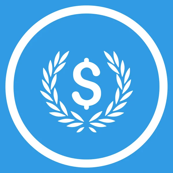 Laurel Banco Emblema Ícone — Vetor de Stock