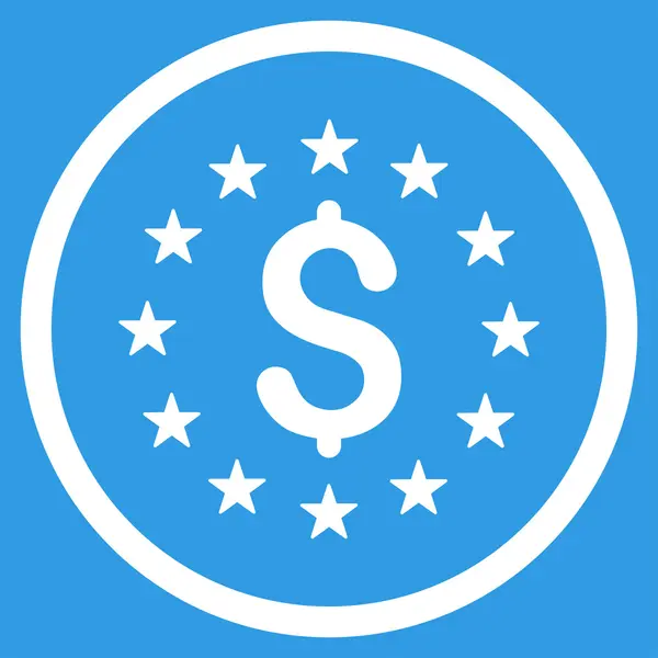 Ícone de estrelas do dólar — Vetor de Stock