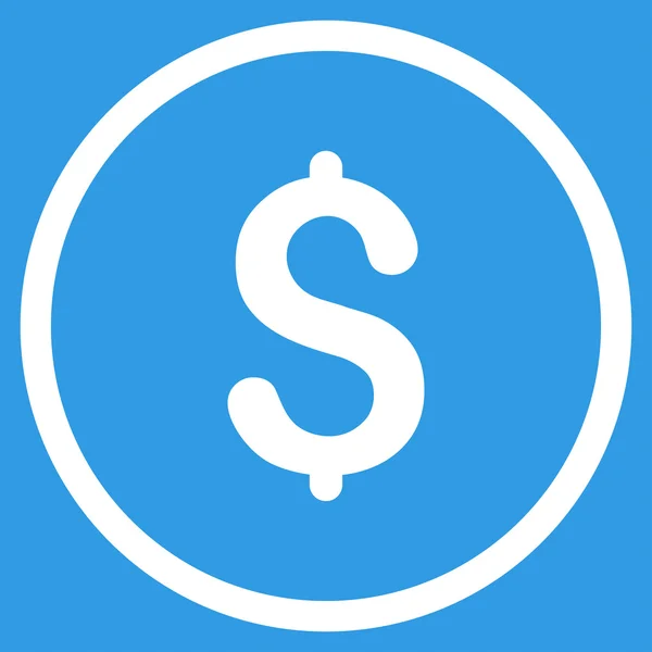 Icône symbole dollar — Image vectorielle