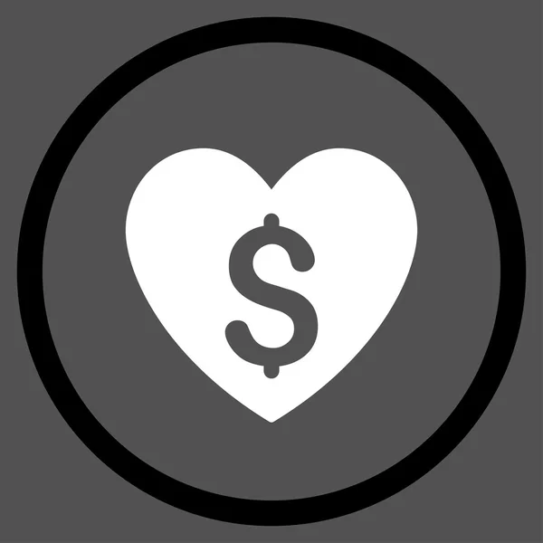Icono de amor pagado — Vector de stock