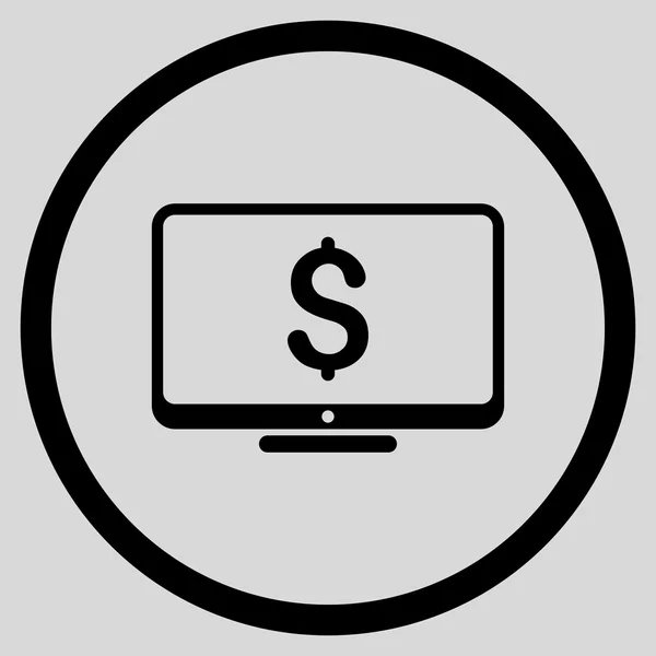 Icono de monitoreo financiero — Vector de stock