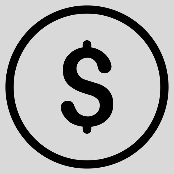 Icono de símbolo de dólar — Vector de stock