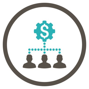 Endüstriyel banka müşterilerine simgesi