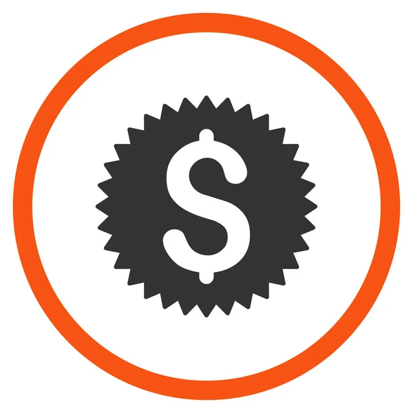 Icona del sigillo finanziario — Vettoriale Stock
