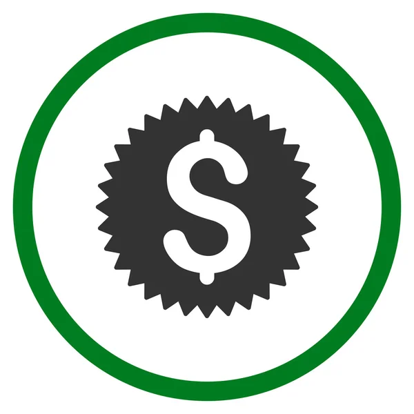 Finansiella Seal ikonen — Stock vektor
