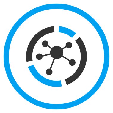 Bağlantıları yuvarlak simge diyagram