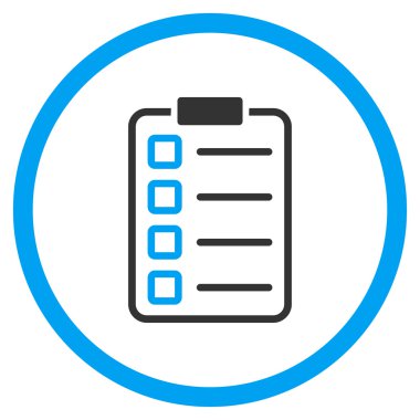 Sınav yuvarlak simge