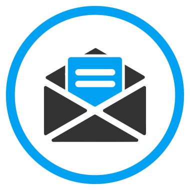 Açık posta yuvarlak simge