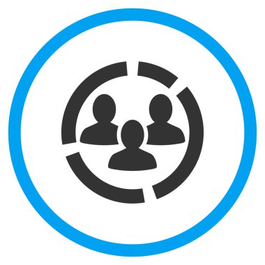 Demografi diyagramı yuvarlak simge
