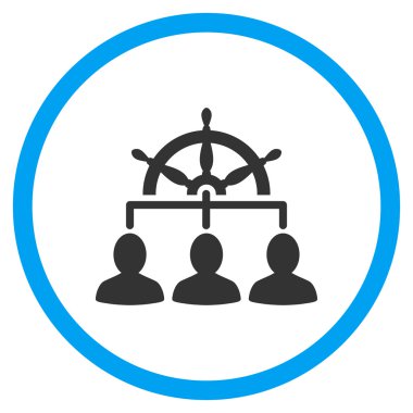 Personel yönetimi daire içinde simgesini