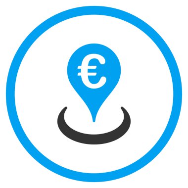 Euro konumu çember simge