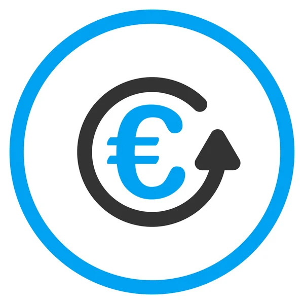 Euro-Gebühr umkreist Symbol — Stockvektor