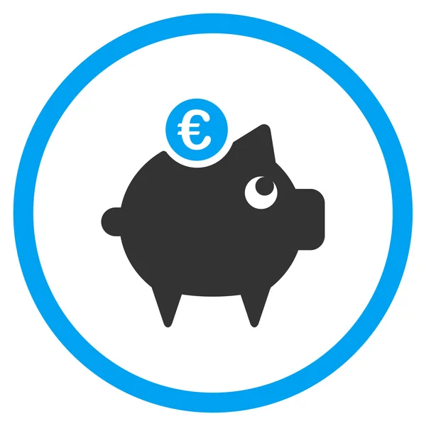 Euro-Sparschwein als Symbol — Stockvektor