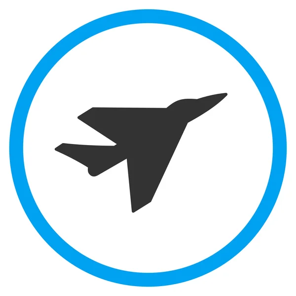 Intercepter Circled Icon — Stock Vector