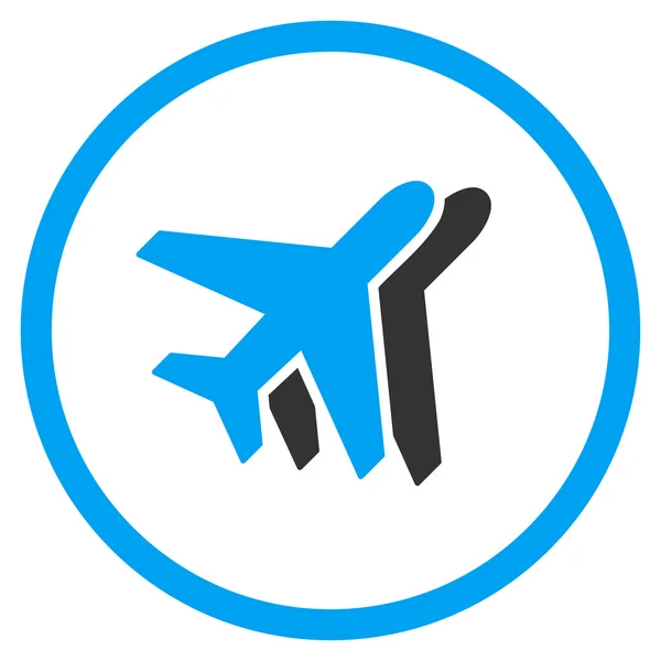 Airlines Circled Icon — Stock Vector
