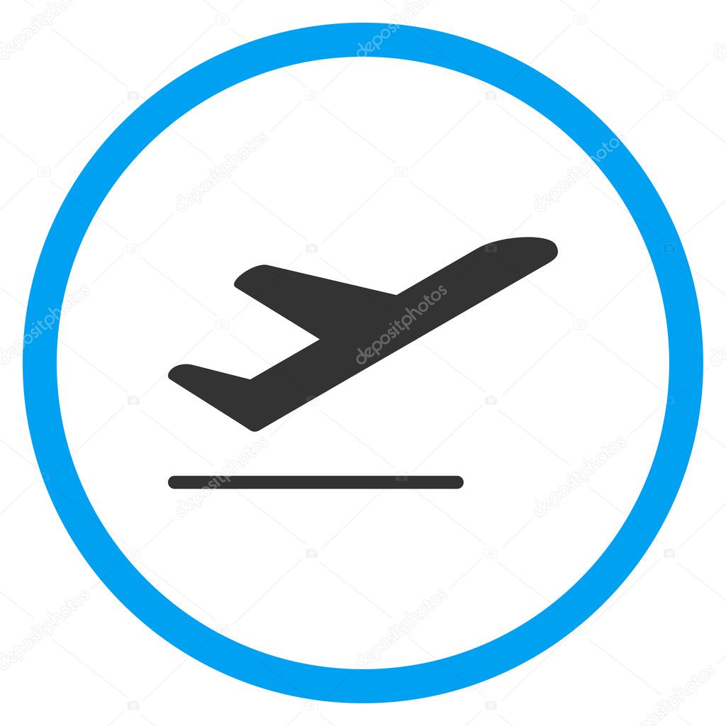 Airplane Departure Rounded Icon
