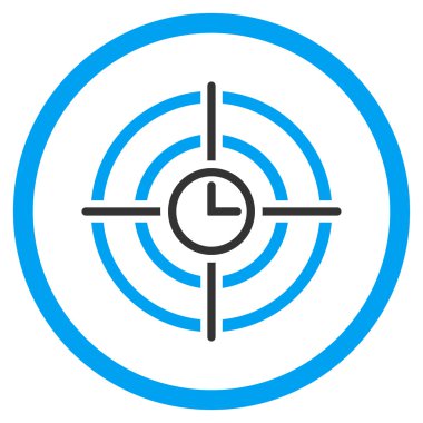 Zaman hedef yuvarlak simgesini