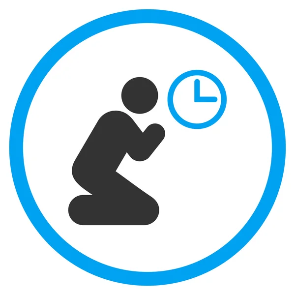 Pray Time Circled Icon — Stock Vector