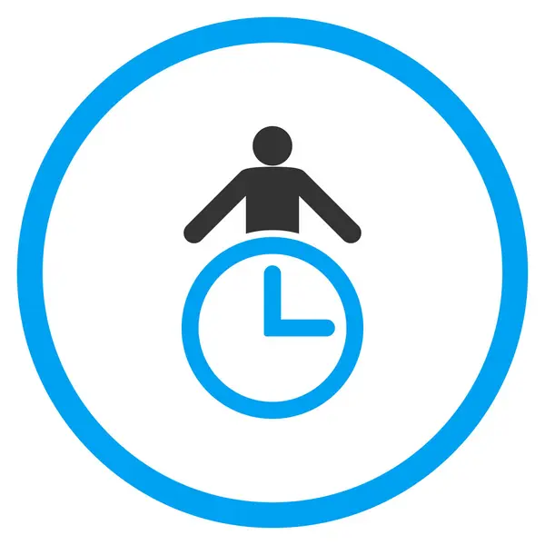 Time Manager Circled Icon — Stock Vector