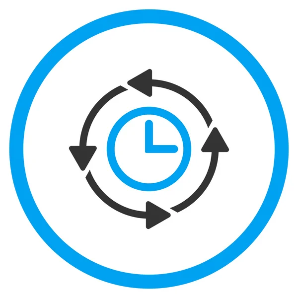 Wayback Clock Circled Icon — Stock Vector