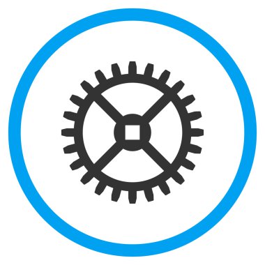 Saat dişli yuvarlak simgesi