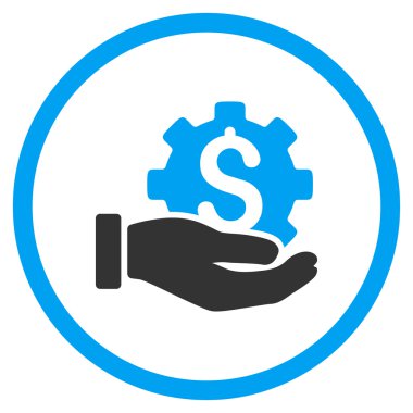 Geliştirme hizmeti simge yuvarlak