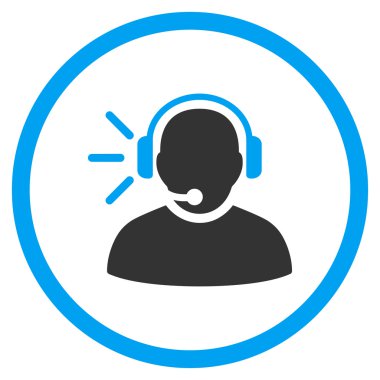 Operatör ileti yuvarlak simgesi