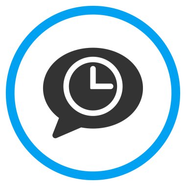 İleti zaman yuvarlak simgesi